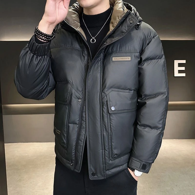 保暖男士秋冬短款棉服外套加厚冬季帅气潮流