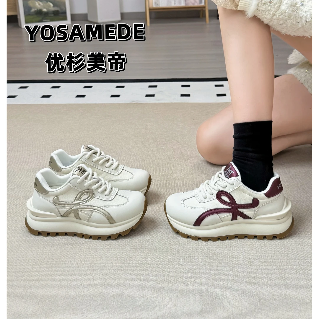 【银蛇】阿甘鞋女秋2025新款女鞋厚底鞋子爆款春季休闲运动鞋X999