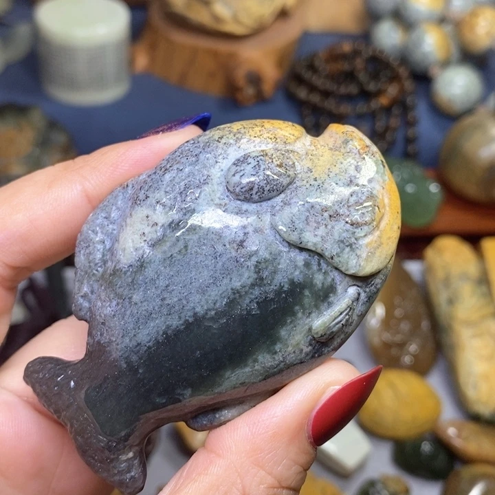 岫岩河磨玉（透闪石质玉）把件未镶嵌