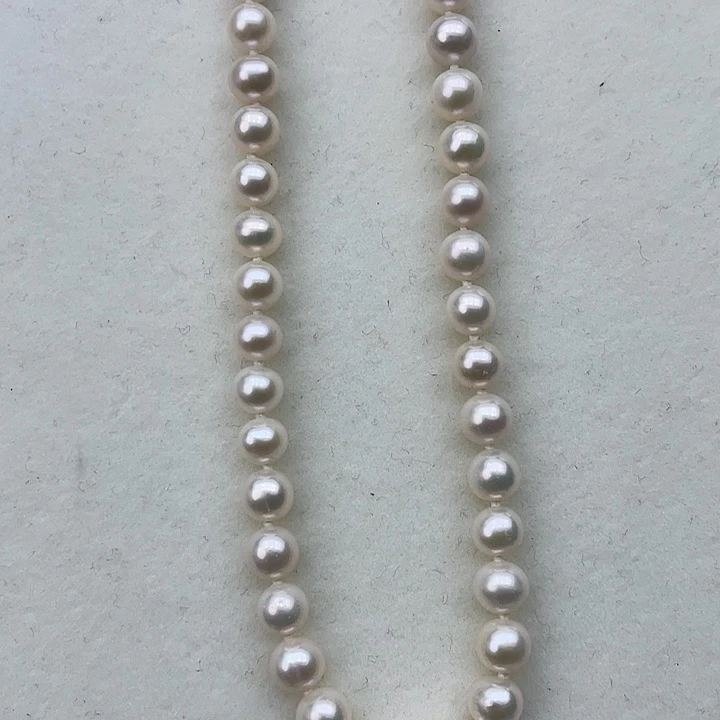 淡水珍珠颈饰银S925镶嵌卡7➕高品极光澳绿➕金属光