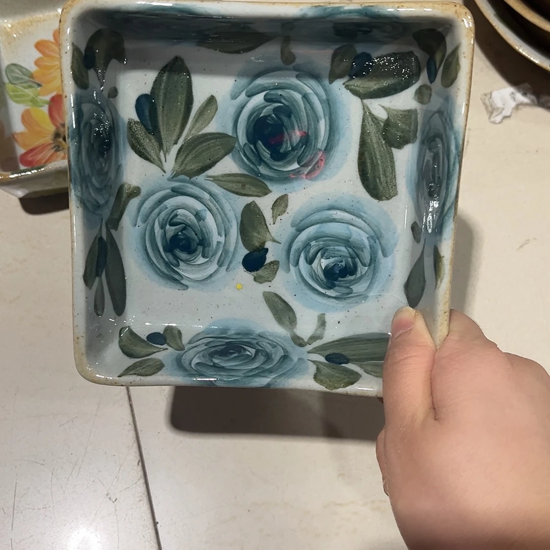 陶泥景德镇手工手绘高温釉下彩