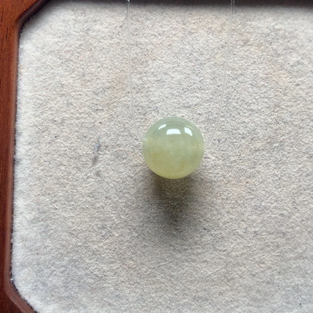 翡翠未镶嵌手链无烧黄翡13.1mm