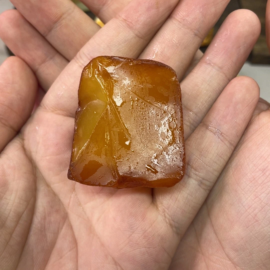 定制琥珀未镶嵌风**春天然琥珀