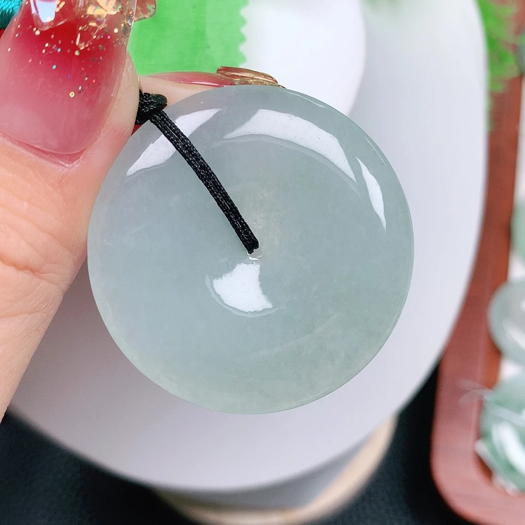 翡翠未镶嵌颈饰平安38-5.8