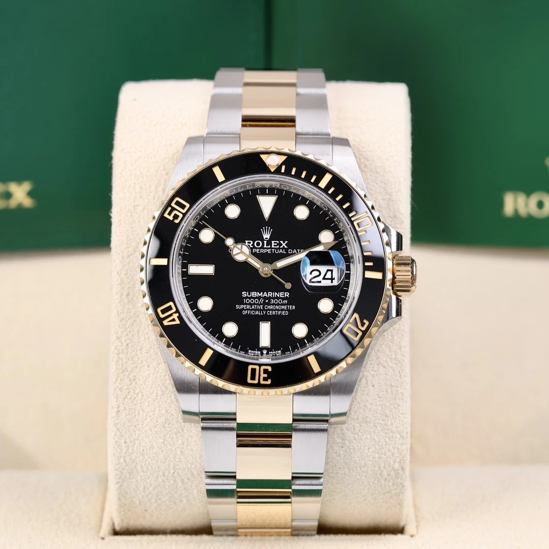 95新 Rolex/劳力士 126613 最新款间金黑 41mm 2022年3月保卡