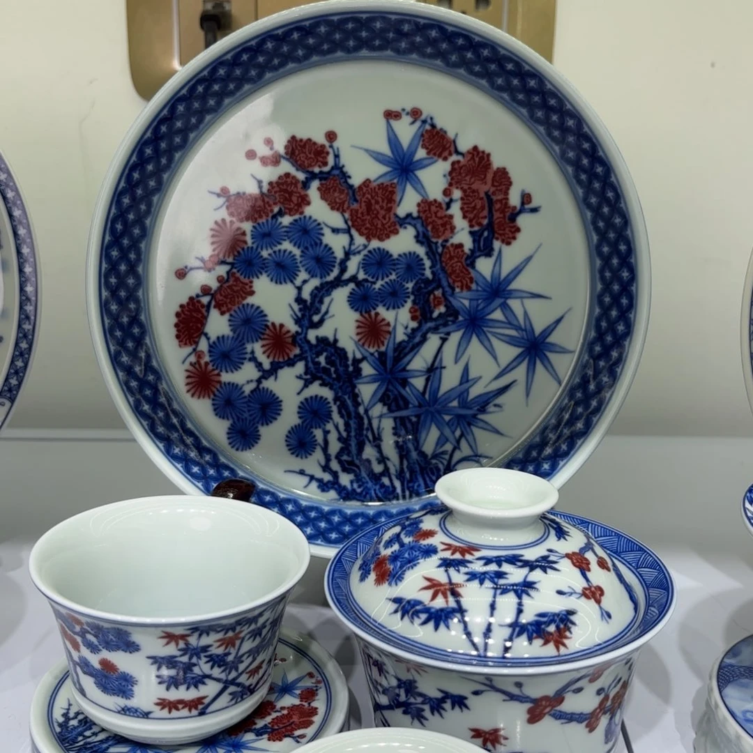 名***荟景德镇陶瓷五件套