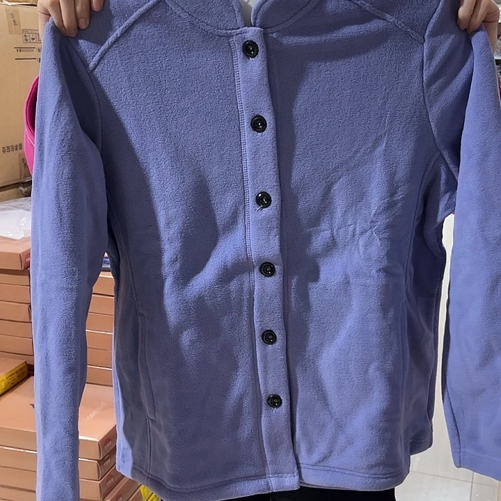 开衫摇粒绒蓝色170尺码120到135斤