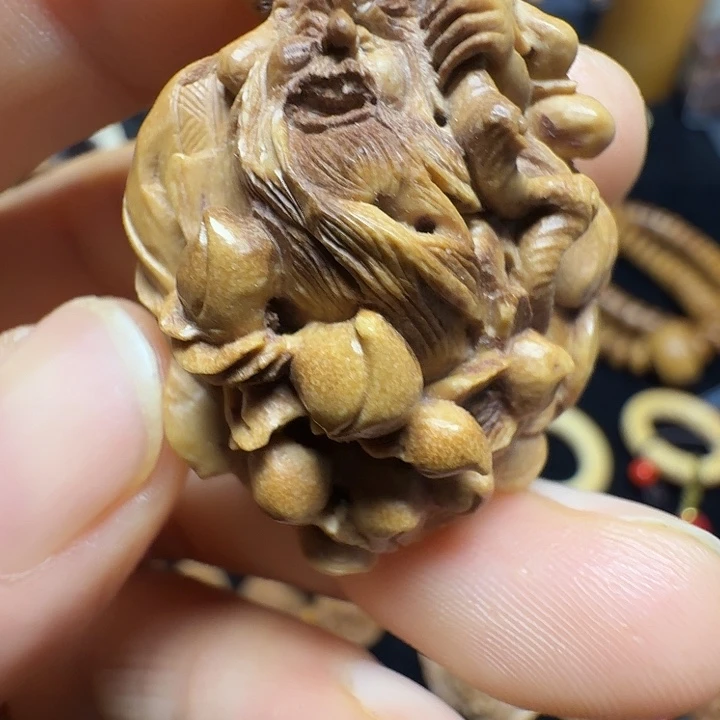 红***千吊坠桃核纯手工福利款寿星挂件