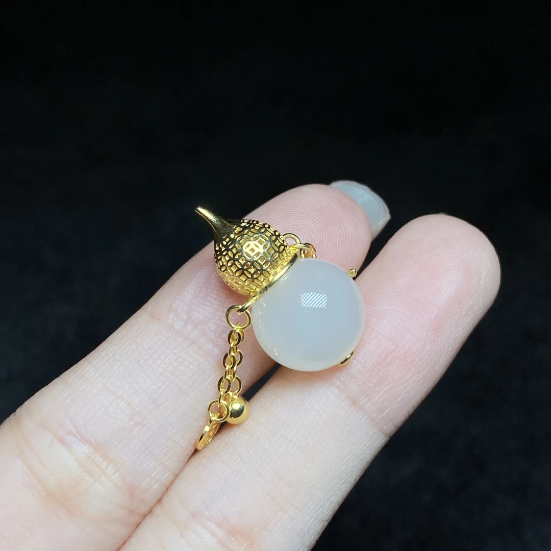 【小北好物】S925银和田玉吊坠约11.5mm+【多样性发一件】-17QH54X456