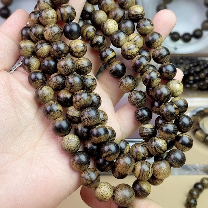 羽***舞手串沉香越南芽庄白奇玉化留疤嘤子虎斑