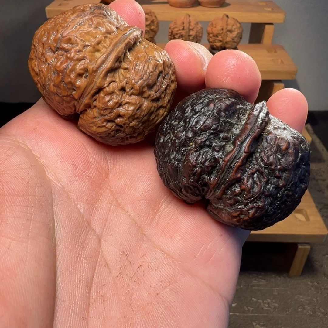 吊坠文玩核桃秦权44mm