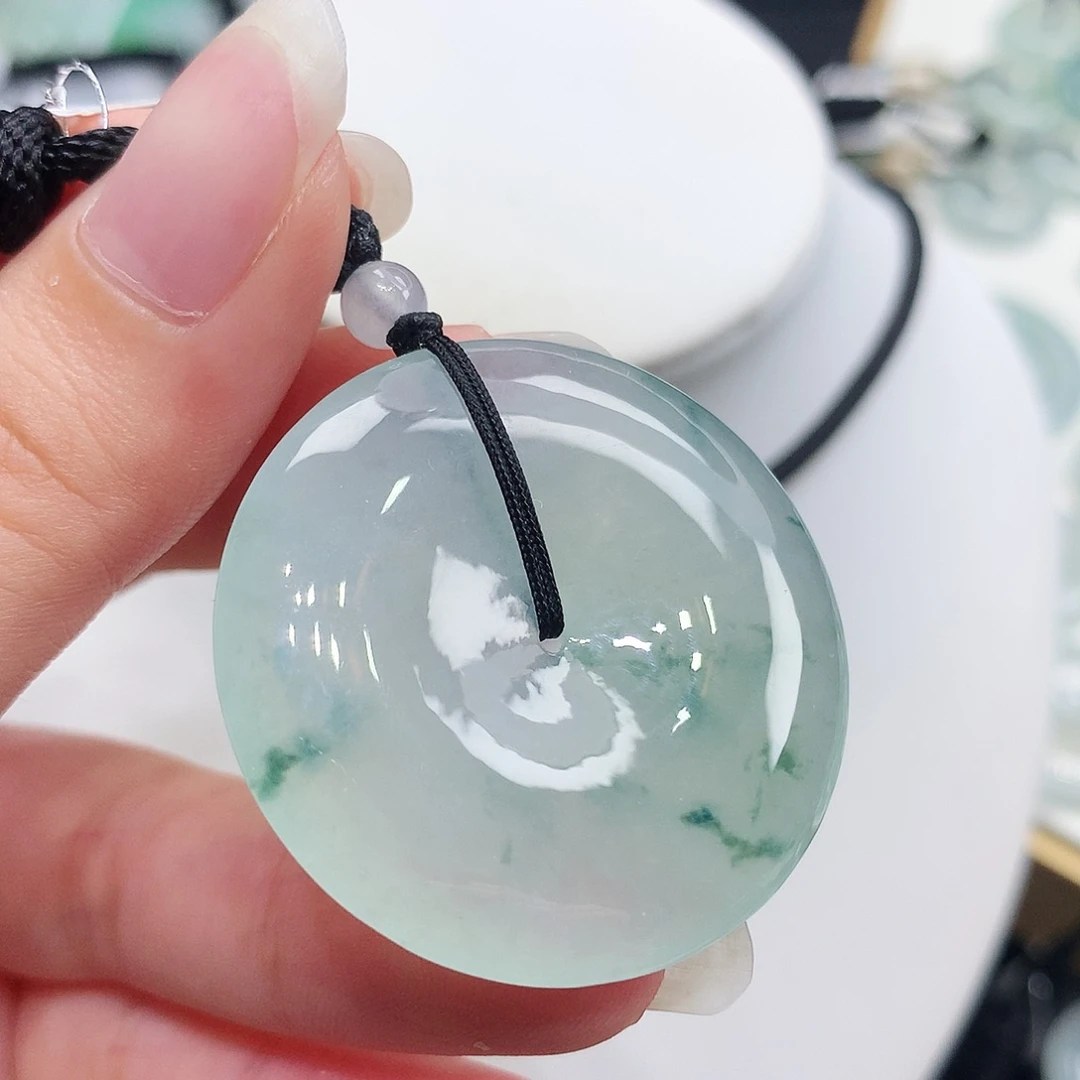 翡翠未镶嵌胸饰翡翠66，35.9/5.8