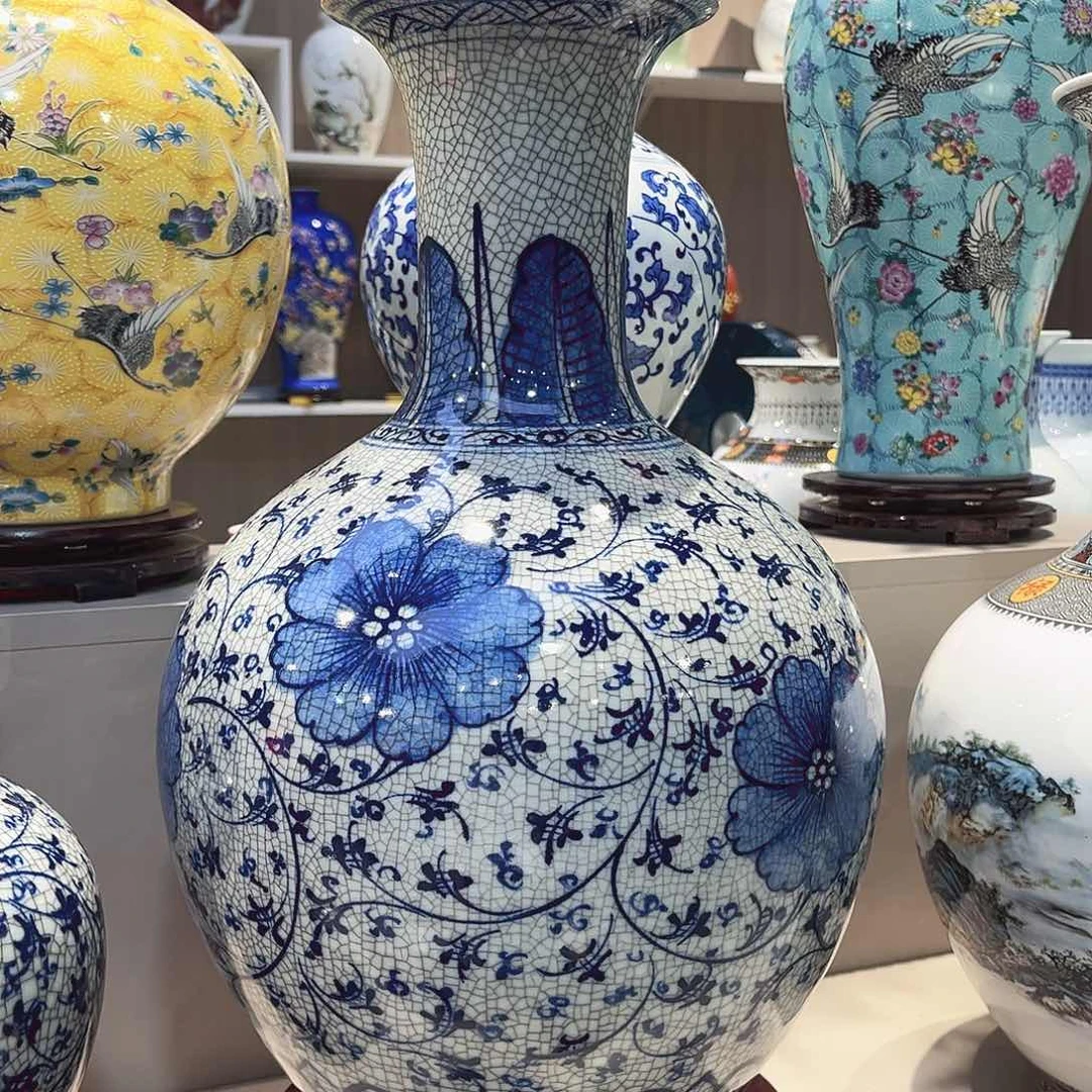 惠***陶瓷景德镇陶瓷花瓶44公分