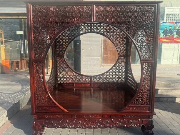 榫卯结构架子床拔步床新中式明清古典古风化现代中式