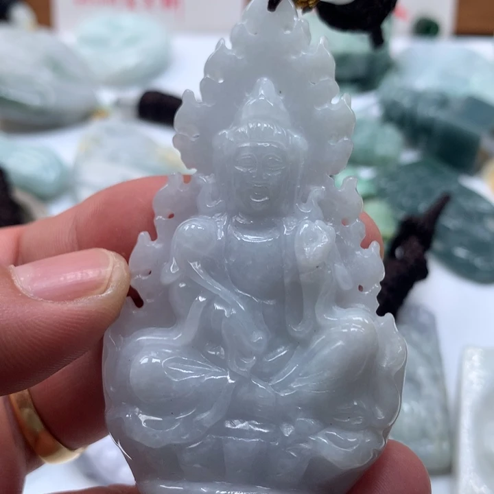 颈饰未镶嵌翡翠保真天然a货翡翠