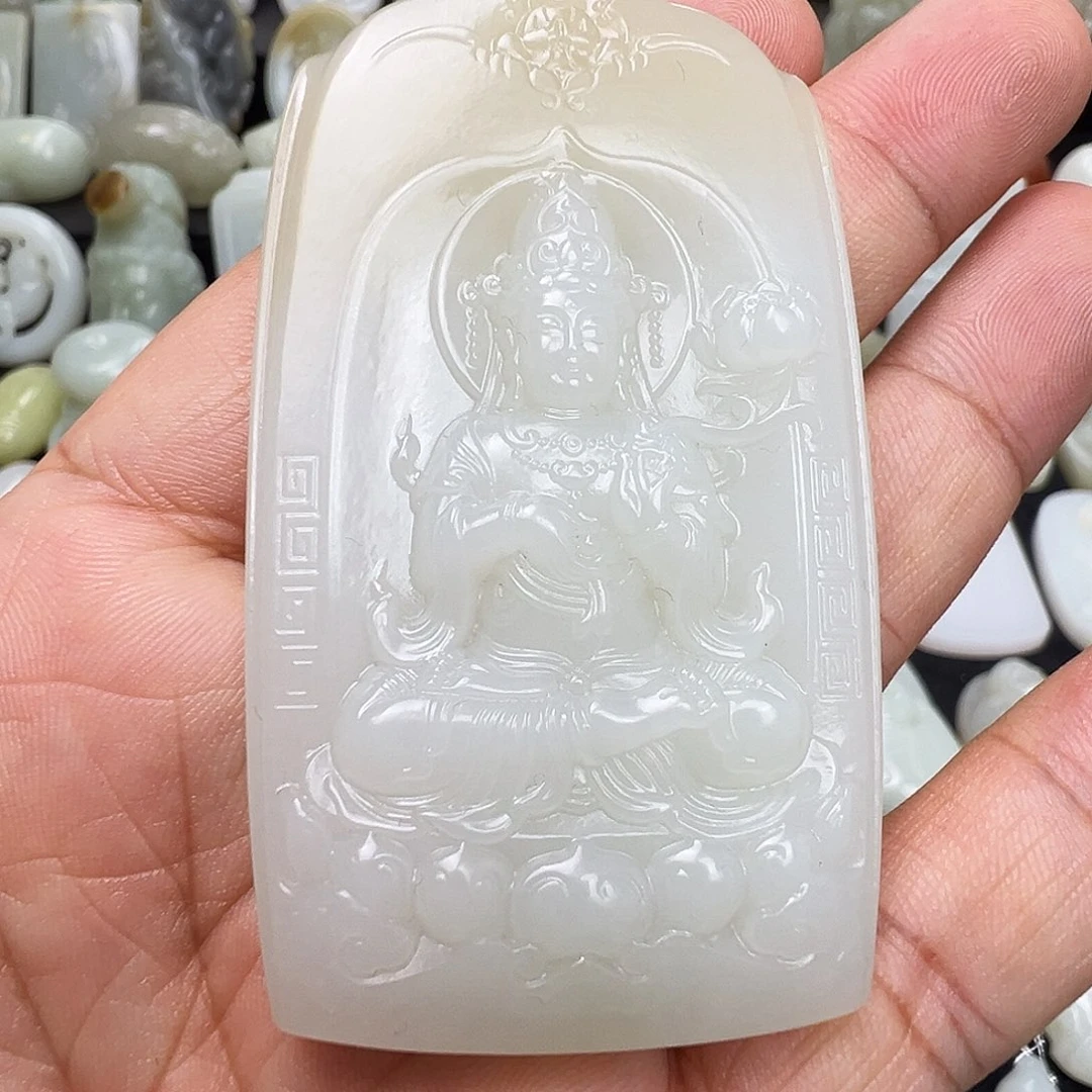 和田玉未镶嵌颈饰