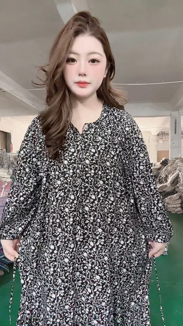 CBLM家春夏季南韩丝裙【星夜繁花】显瘦宽松家居服