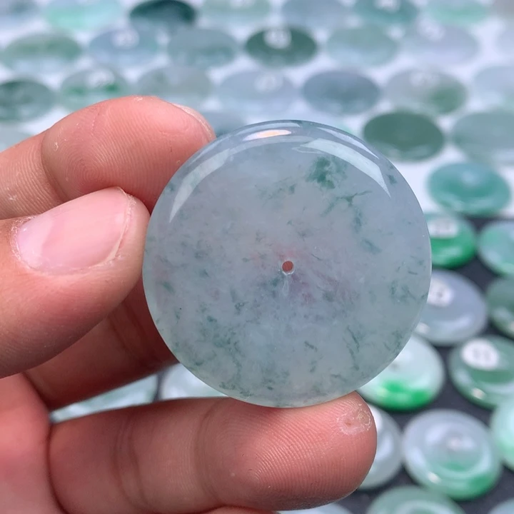 翡翠未镶嵌颈饰缅甸天然A货翡翠38.2-6.3