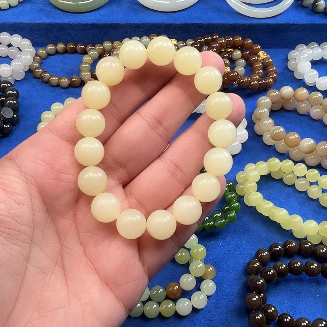 和田玉未镶嵌手链