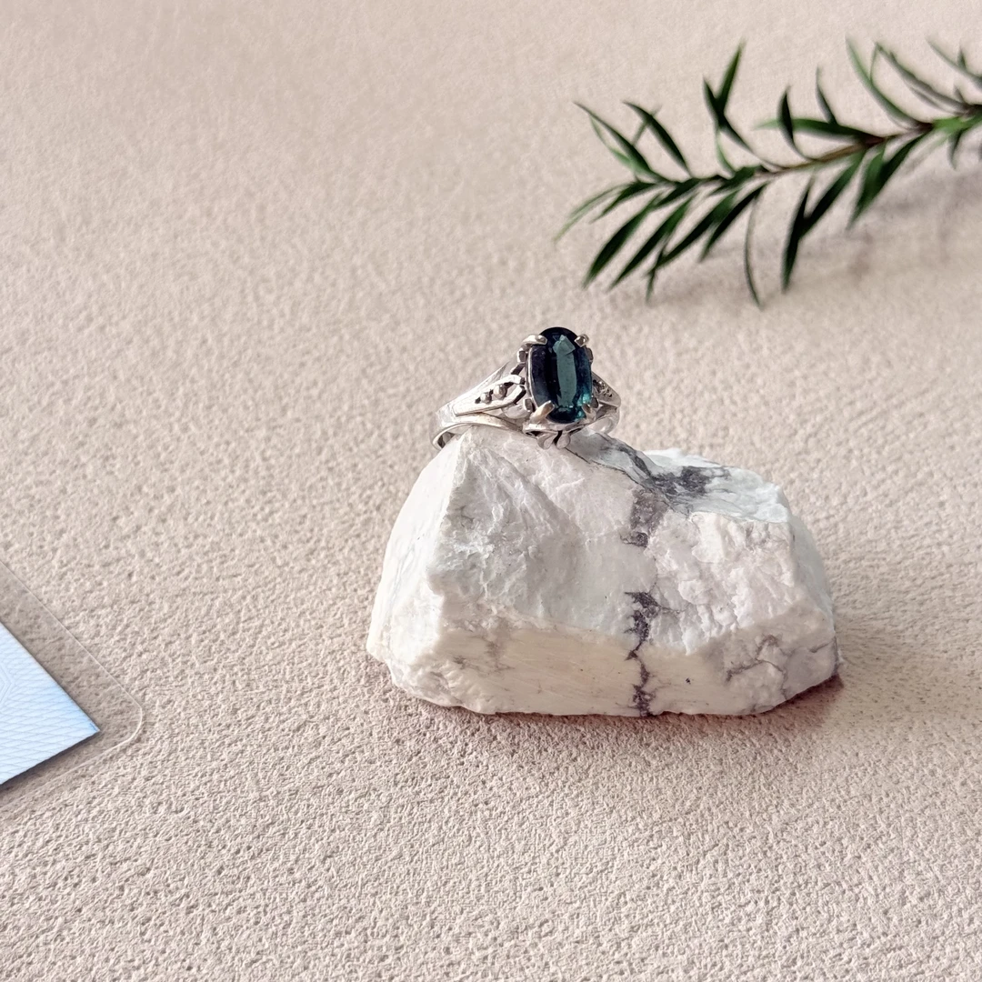 【六六中古】孤品复古14k金碧玺戒指aj5503港13欧52