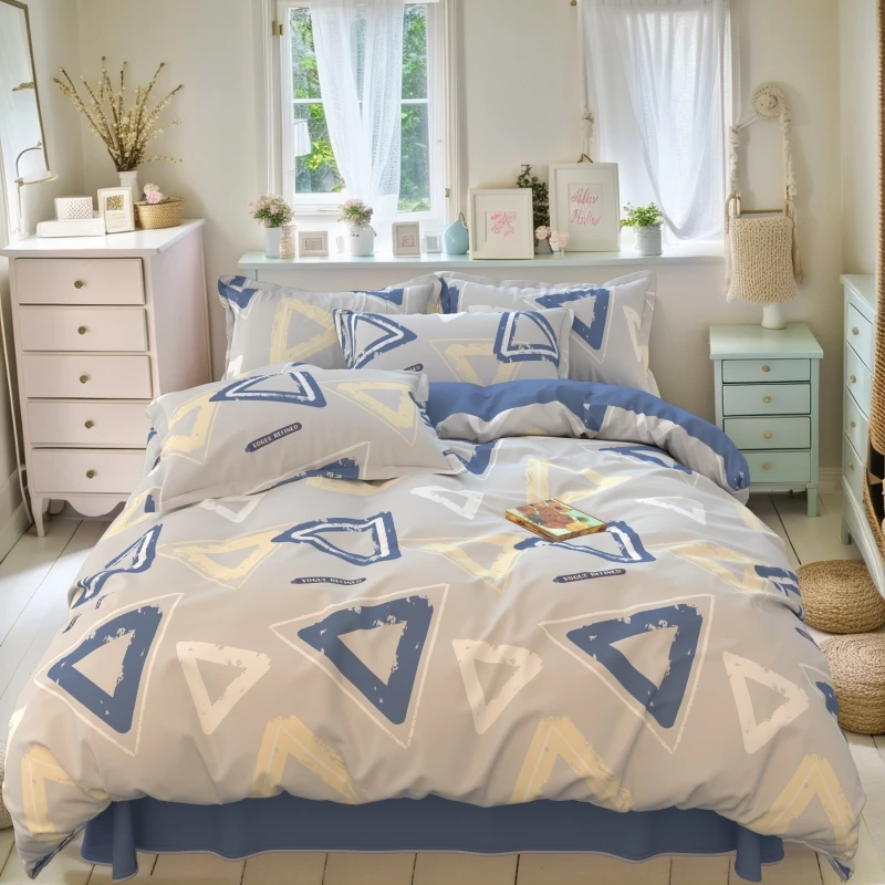 孤品全棉纯棉透气舒适母婴学生宿舍三件套