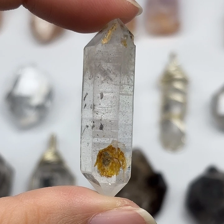 颈饰水晶未镶嵌胶花闪灵钻40mm+