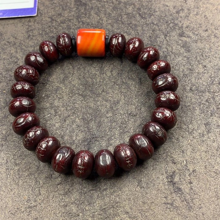 凤眼菩提吊坠手串