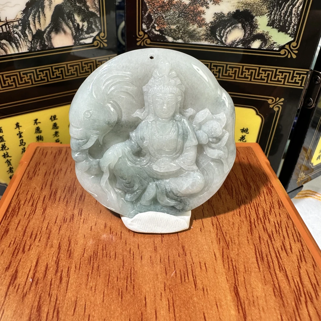 877-天然A货翡翠-普贤