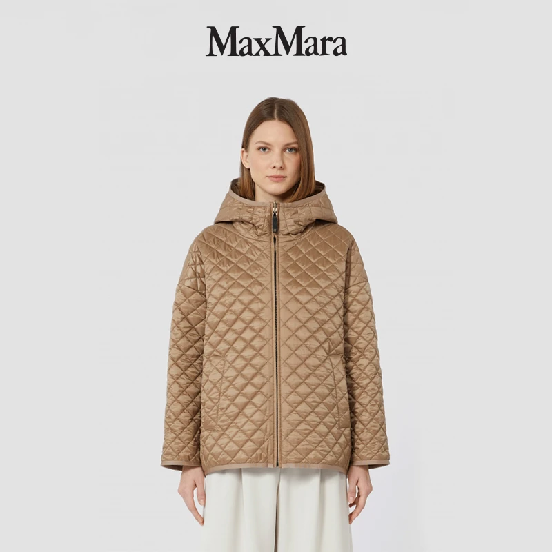 MaxMara 2025早秋新品女装双面穿连帽棉服外套9486075406