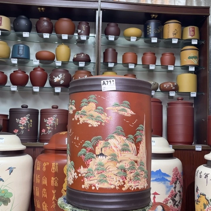 紫砂茶叶罐宜兴紫砂