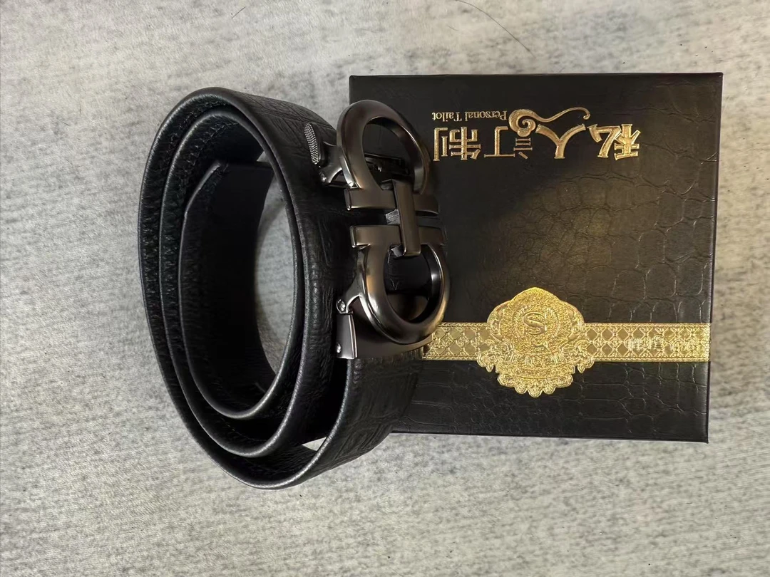 合金钢真皮牛皮皮带
