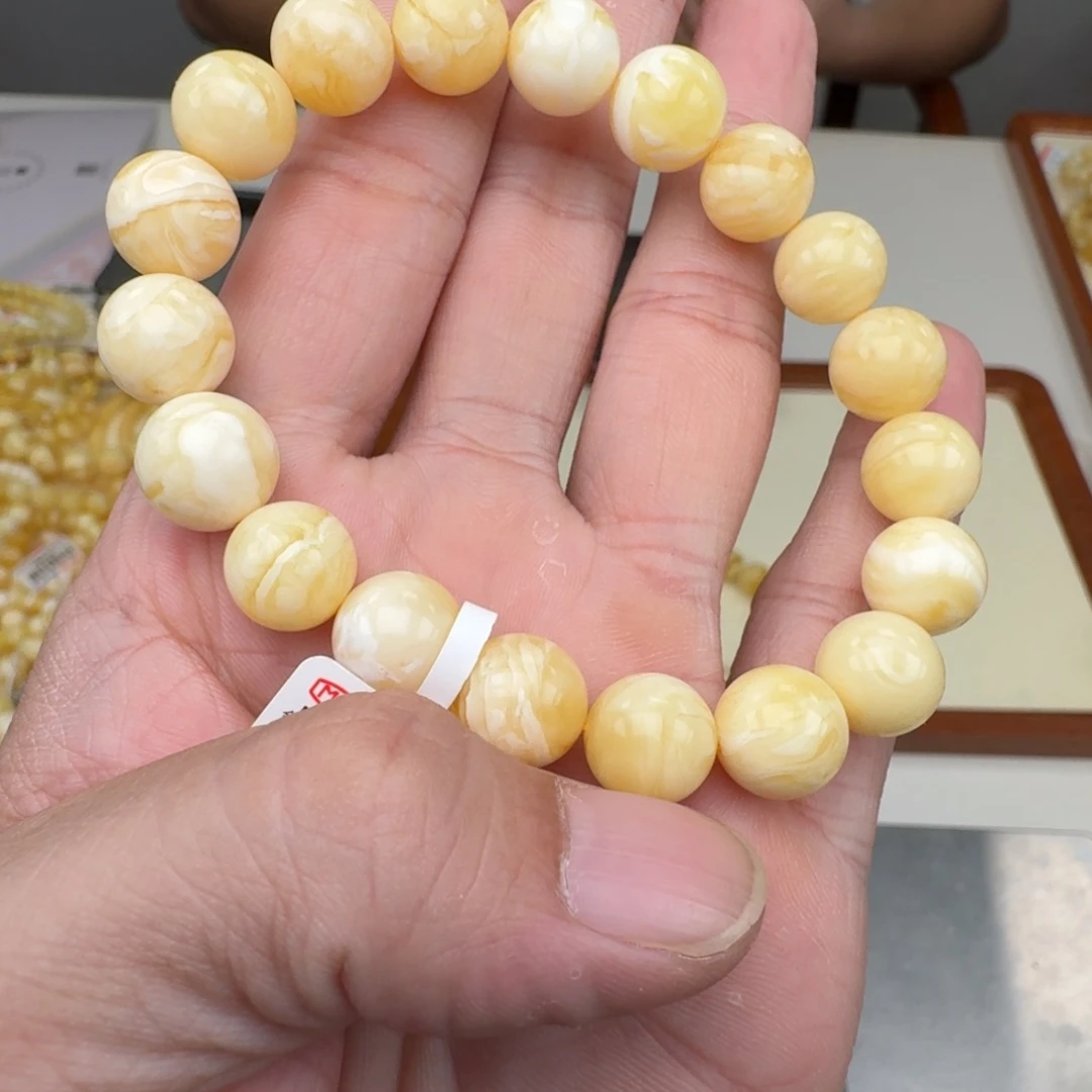 琥珀未镶嵌手链蜜蜡手串