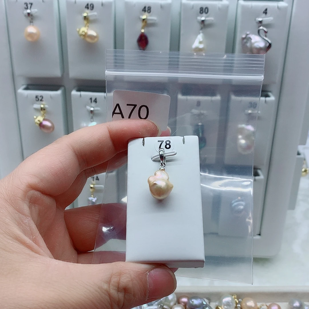 吊坠(不含链)淡水珍珠合金