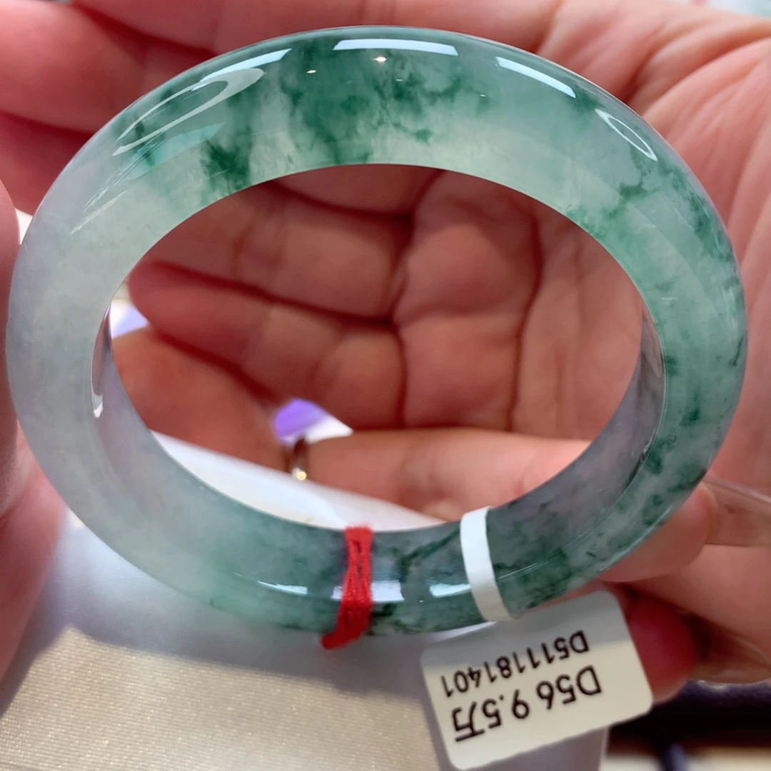 未镶嵌手镯翡翠冰飘花推荐35号11