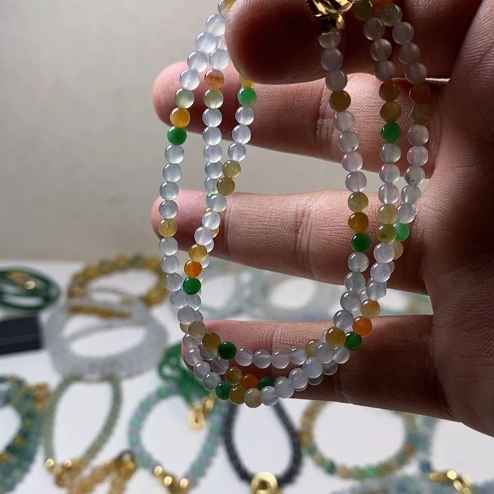 定制翡翠未镶嵌缅甸翡翠a货卡3.7