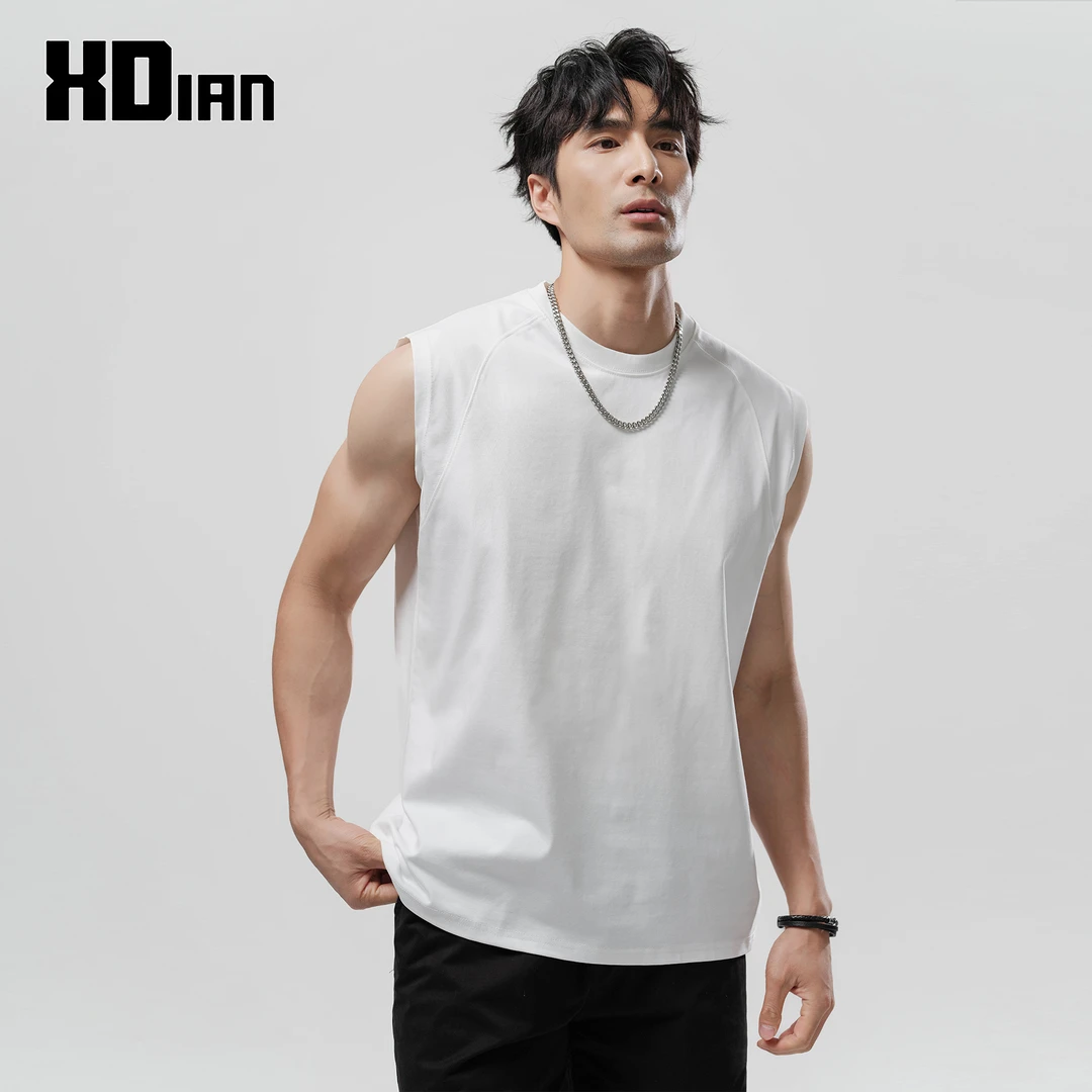 XDIAN/续点240G索罗纳速干坎肩宽松背心男夏季运动休闲无袖T恤