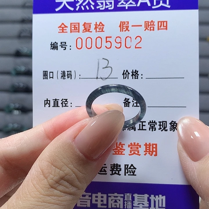 未镶嵌戒圈翡翠5902