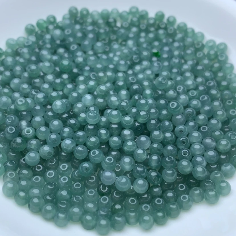 【闪购商品】翡翠手链未镶嵌卡3.5冰蓝水100颗