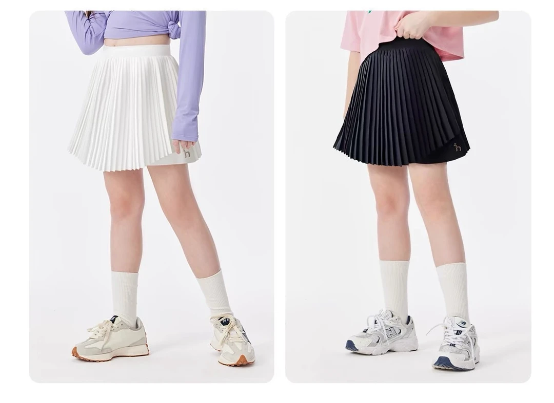 百褶裙速干女宝运动裤裙