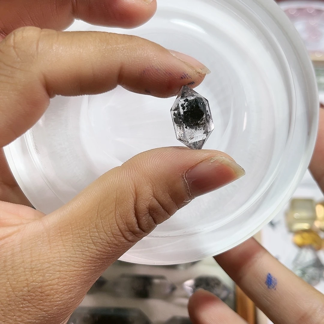 水晶耳饰未镶嵌奇**奥24打孔