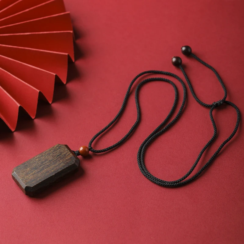 【山子木】越南芽庄白奇楠无事牌沉水级正品吊坠