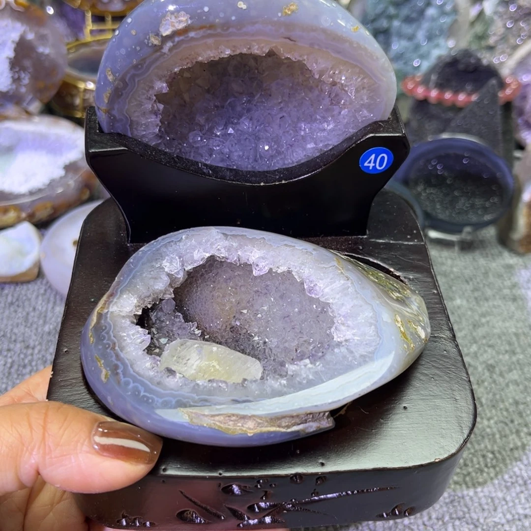 紫晶摆件未镶嵌水晶