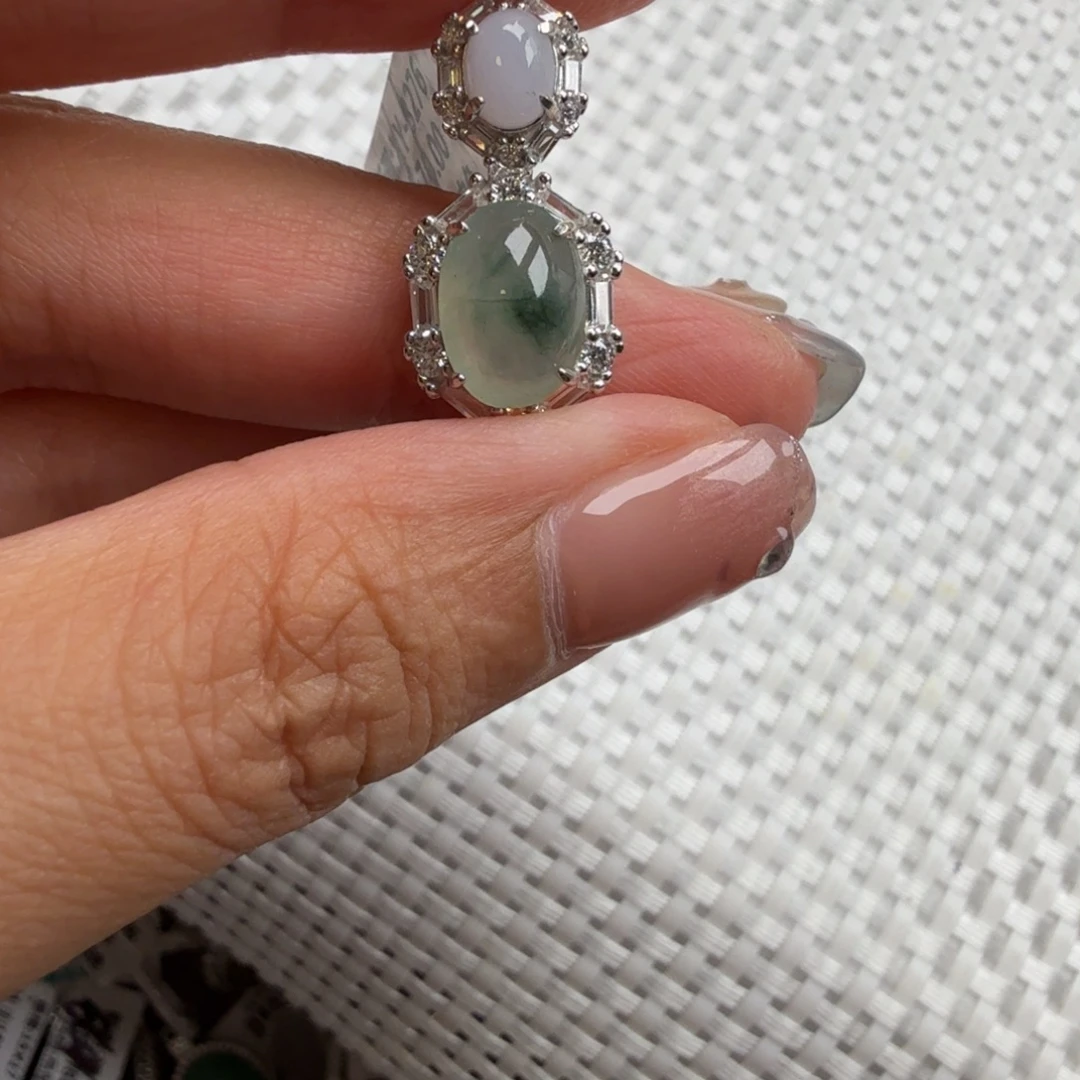 颈饰银S925镶嵌翡翠吊坠