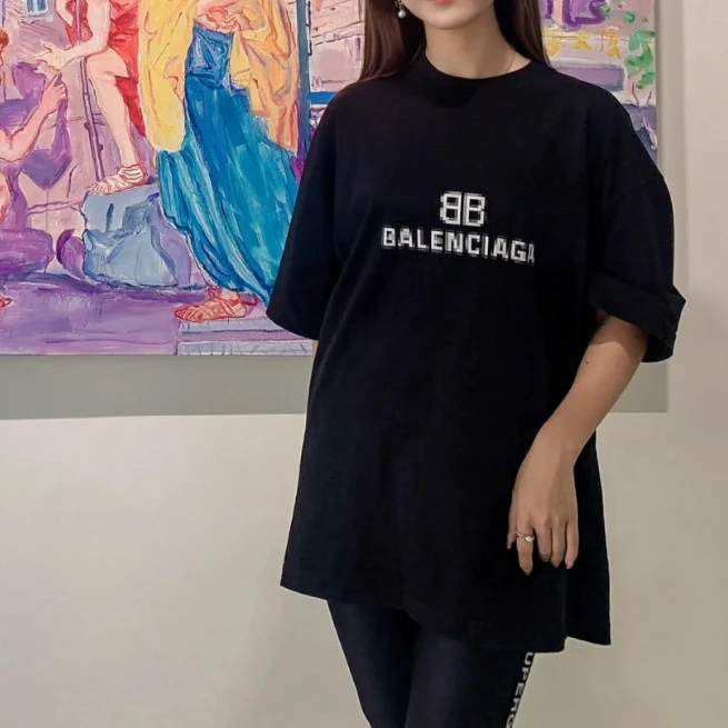 95新 Balenciaga/巴黎世家 短袖T恤/S码/Xsp33902