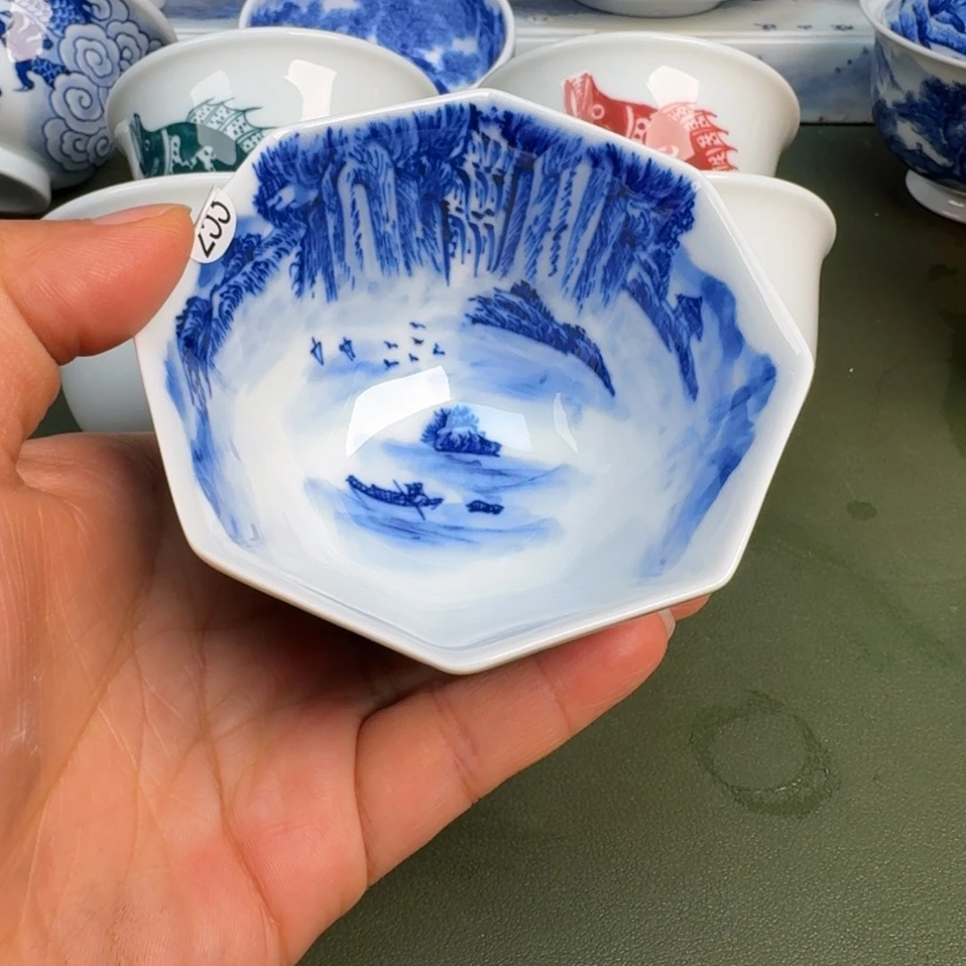 瓷景德镇纯手绘茶具圆圆253