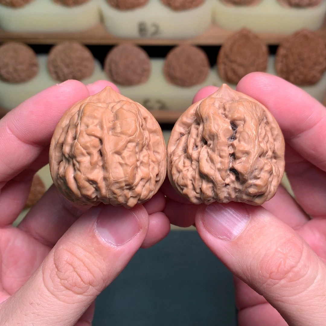 吊坠文玩核桃42肚38边延庆三角蛙全品