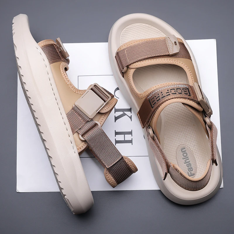 2025新款凉鞋男款夏季外穿防滑开车青少年潮流男士学生户外沙滩鞋