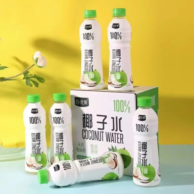 百优果椰子水整箱瓶装天然电解质饮料健康果汁饮品330ml6瓶