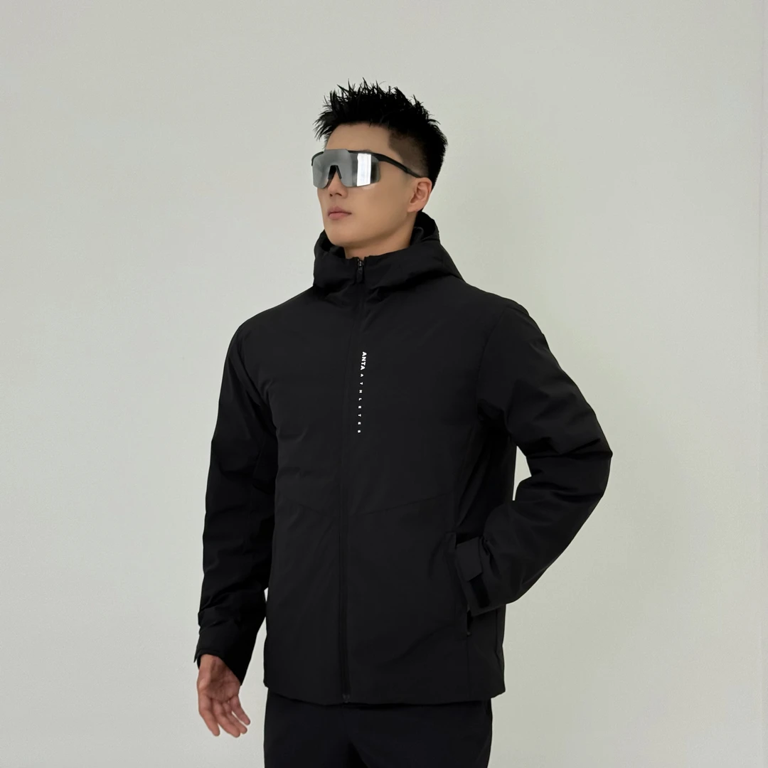 【极氢系列】安踏行政版轻薄羽绒防泼水氢羽绒服男士冬季连帽保暖