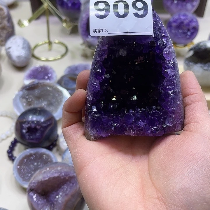 紫晶摆件未镶嵌摆件909